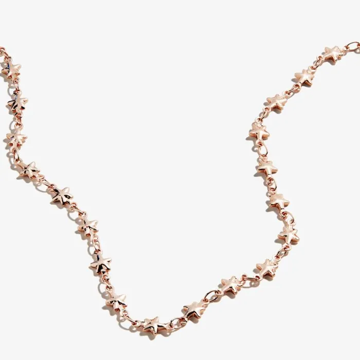 Delicate Star Motif Necklace Rose Gold Women Alex And Ani Necklaces