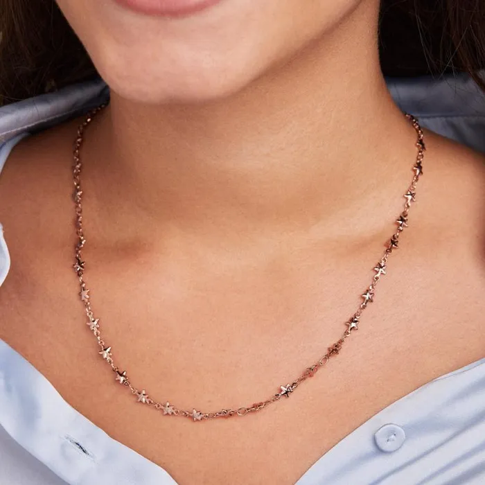 Delicate Star Motif Necklace Rose Gold Women Alex And Ani Necklaces Delicate Star Motif Necklace Rose Gold Women Alex And Ani Necklaces
