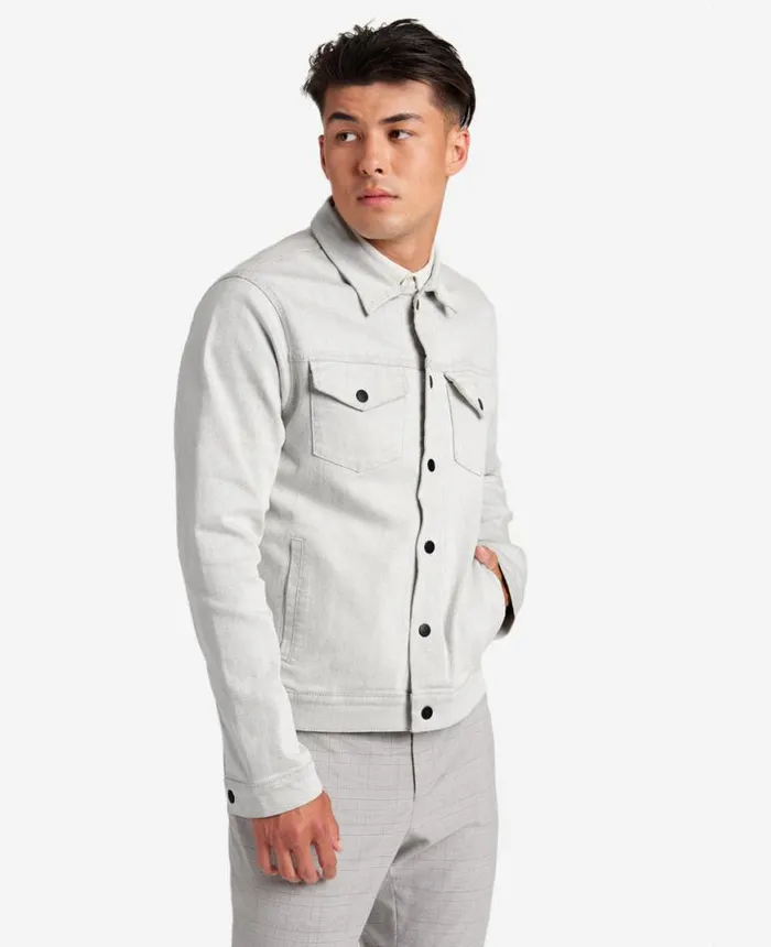 Denim Men Kenneth Cole Slim Fit Denim Jacket Moore 8211 Cream