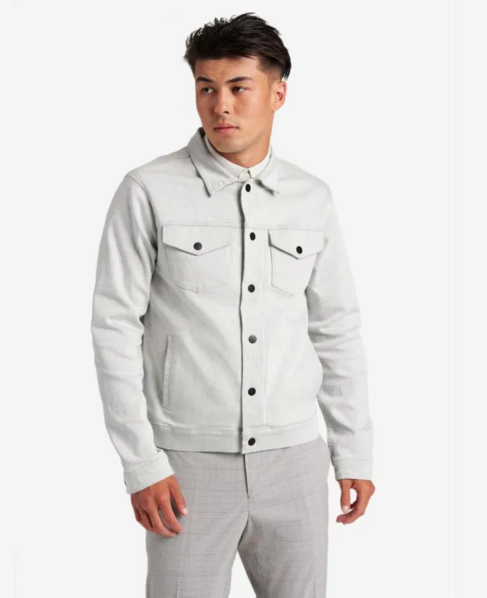 Denim Men Kenneth Cole Slim Fit Denim Jacket Moore 8211 Cream