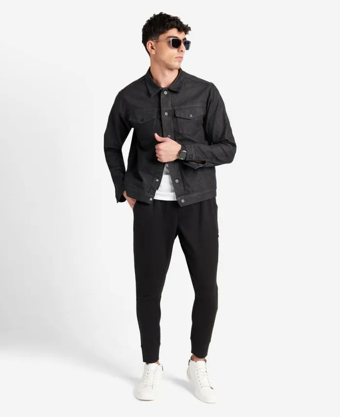 Denim Men Kenneth Cole Slim Fit Recycled Denim Jacket Sheridan 8211 Charcoal Denim Men Kenneth Cole Slim Fit Recycled Denim Jacket Sheridan 8211 Charcoal