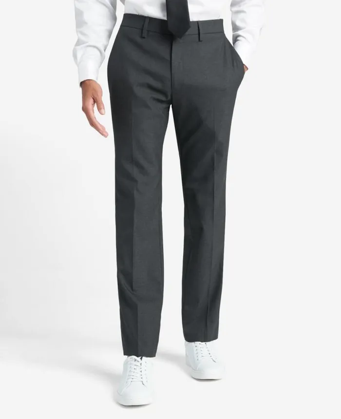 Dress Pants Men Kenneth Cole Premium Stretch Twill SlimFit Flex Waistband Dress Pant Dk Htr Grey Dress Pants Men Kenneth Cole Premium Stretch Twill SlimFit Flex Waistband Dress Pant Dk Htr Grey