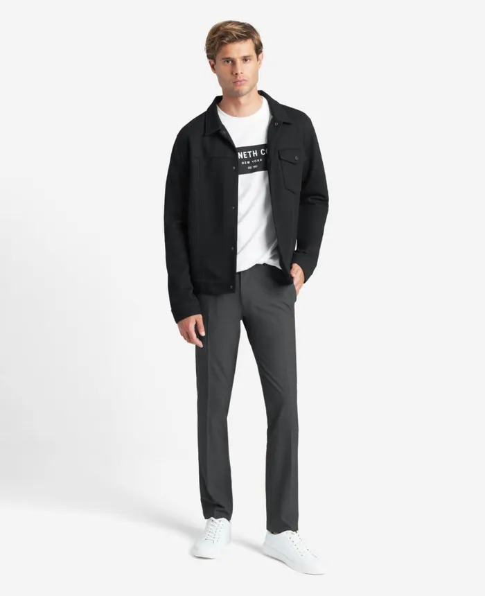 Dress Pants Men Kenneth Cole Stretch Solid SkinnyFit Flex Waistband Dress Pant Charcoal Htr Dress Pants Men Kenneth Cole Stretch Solid SkinnyFit Flex Waistband Dress Pant Charcoal Htr