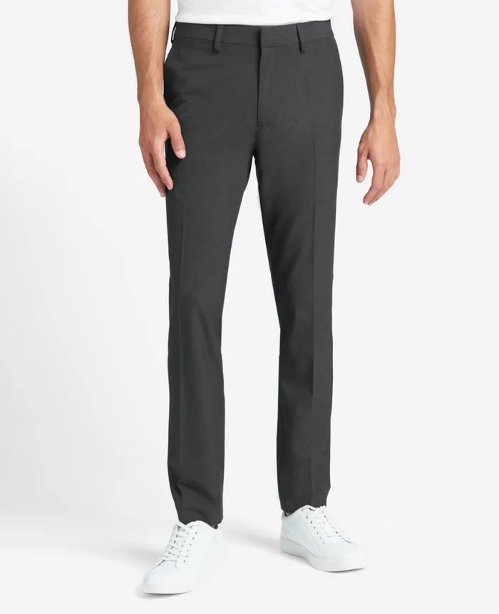 Dress Pants Men Kenneth Cole Stretch Solid SkinnyFit Flex Waistband Dress Pant Charcoal Htr Dress Pants Men Kenneth Cole Stretch Solid SkinnyFit Flex Waistband Dress Pant Charcoal Htr