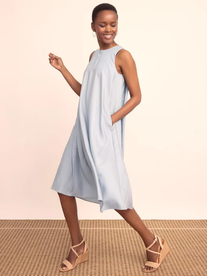 Dresses Women JMcLaughlin Anita Dress Frost Blue Dresses Women JMcLaughlin Anita Dress Frost Blue