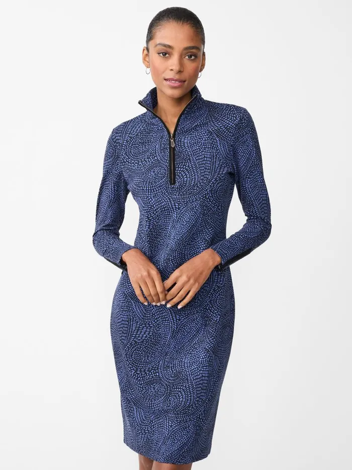 Dresses Women JMcLaughlin Bedford Dress In Ink Dot Navydark Blue