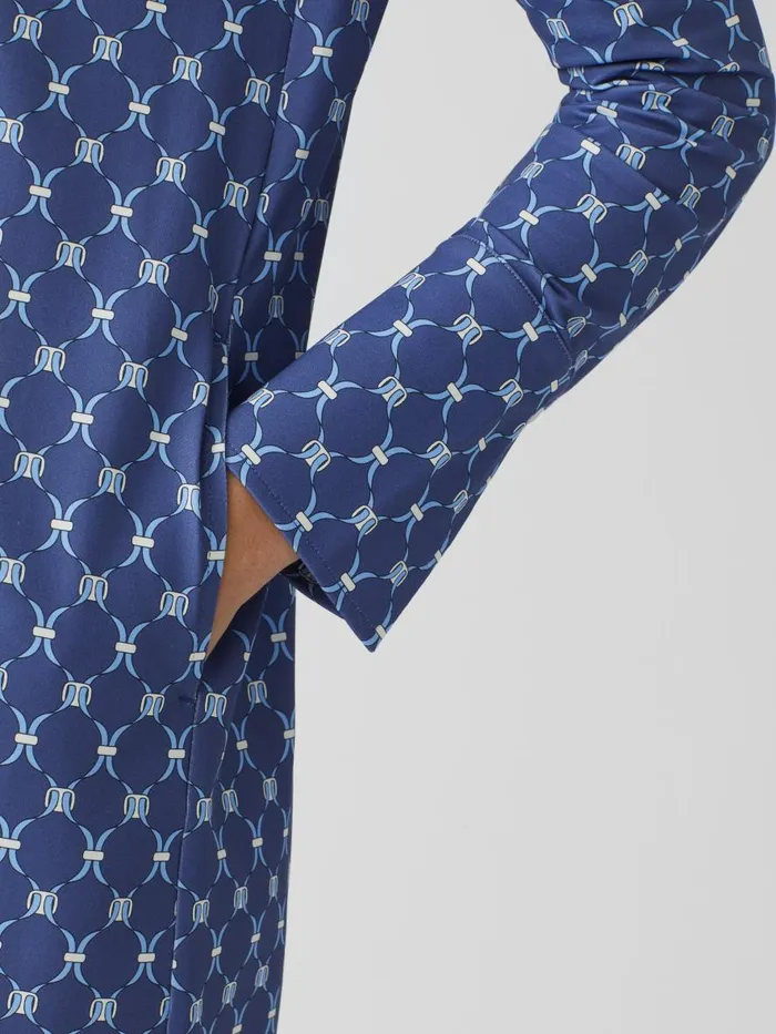 Dresses Women JMcLaughlin Cagney Dress In Sussex Interlock Dark Blueblue Dresses Women JMcLaughlin Cagney Dress In Sussex Interlock Dark Blueblue