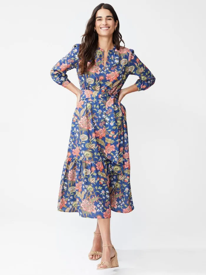 Dresses Women JMcLaughlin Cerina Dress In Baroque Bloom Navymulti Dresses Women JMcLaughlin Cerina Dress In Baroque Bloom Navymulti