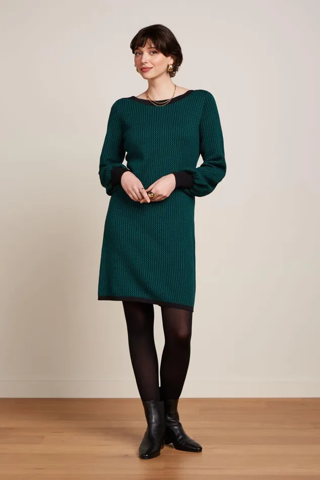 Dresses Women King Louie Audrey Dress Teddy Antique Green 8211 Teddy