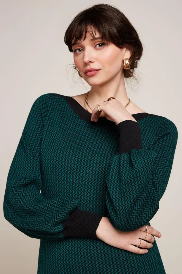 Dresses Women King Louie Audrey Dress Teddy Antique Green 8211 Teddy
