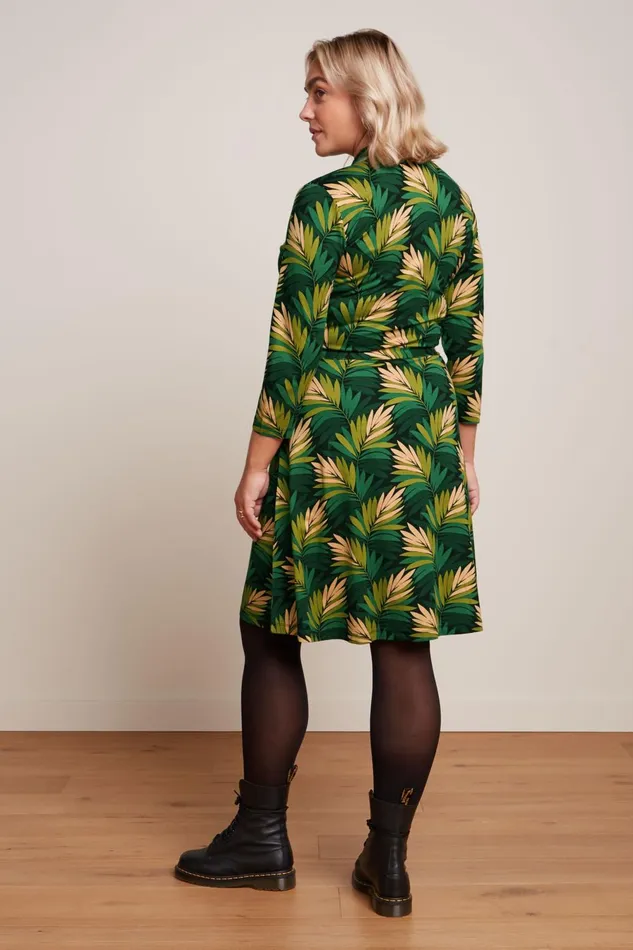Dresses Women King Louie Emmy Dress Ornette Pine Green 8211 Ornette