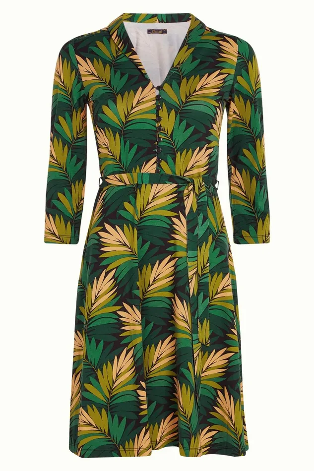 Dresses Women King Louie Emmy Dress Ornette Pine Green 8211 Ornette