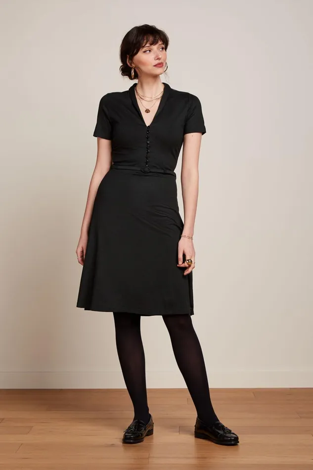 Dresses Women King Louie Emmy Dress Viscose Classic Black 8211 Viscose Classic