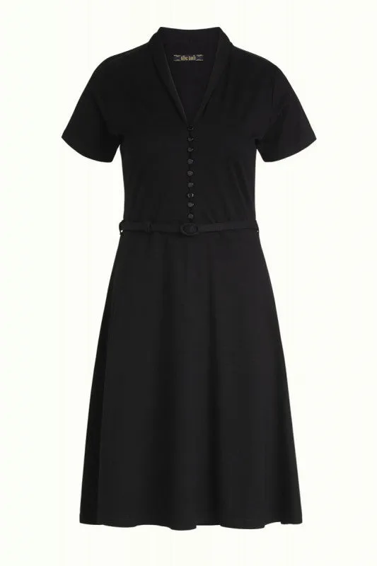 Dresses Women King Louie Emmy Dress Viscose Classic Black 8211 Viscose Classic