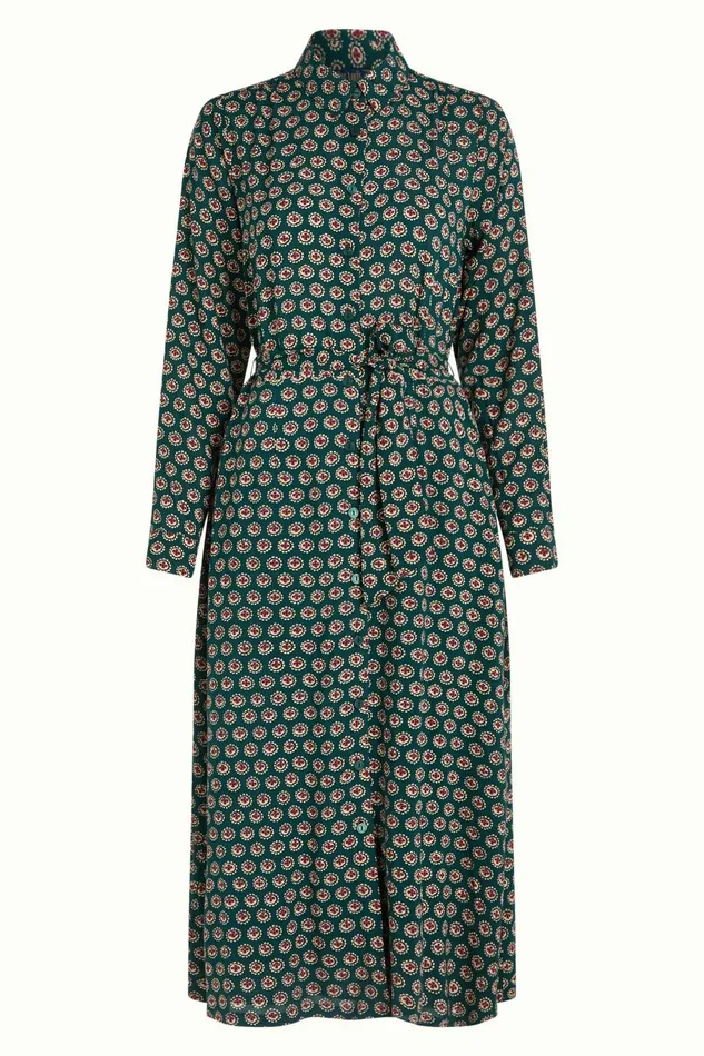 Dresses Women King Louie Olive Midi Dress Elliot Pine Green 8211 Elliot