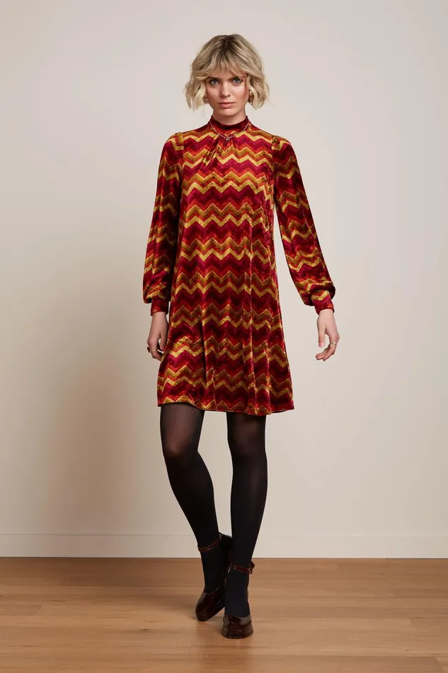 Dresses Women King Louie Sandy Dress Penny Cabernet Red 8211 Penny
