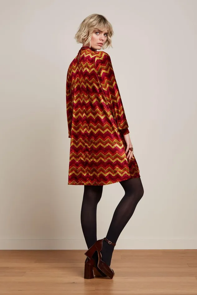 Dresses Women King Louie Sandy Dress Penny Cabernet Red 8211 Penny