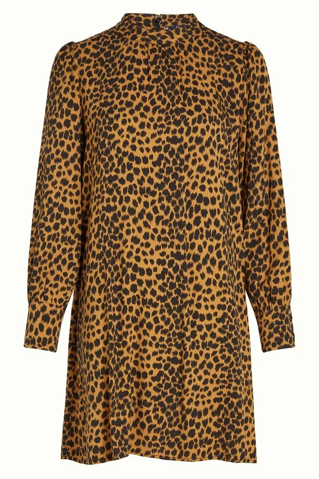 Dresses Women King Louie Sandy Dress Tigre Golden Brown 8211 Tigre