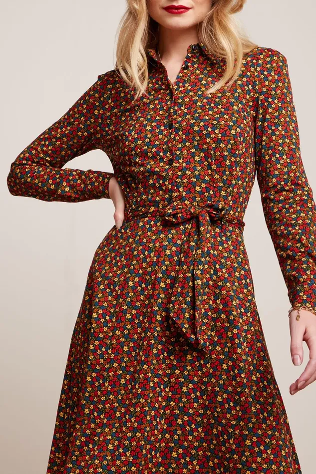 Dresses Women King Louie Sheeva Dress Flaminga Black 8211 Flaminga