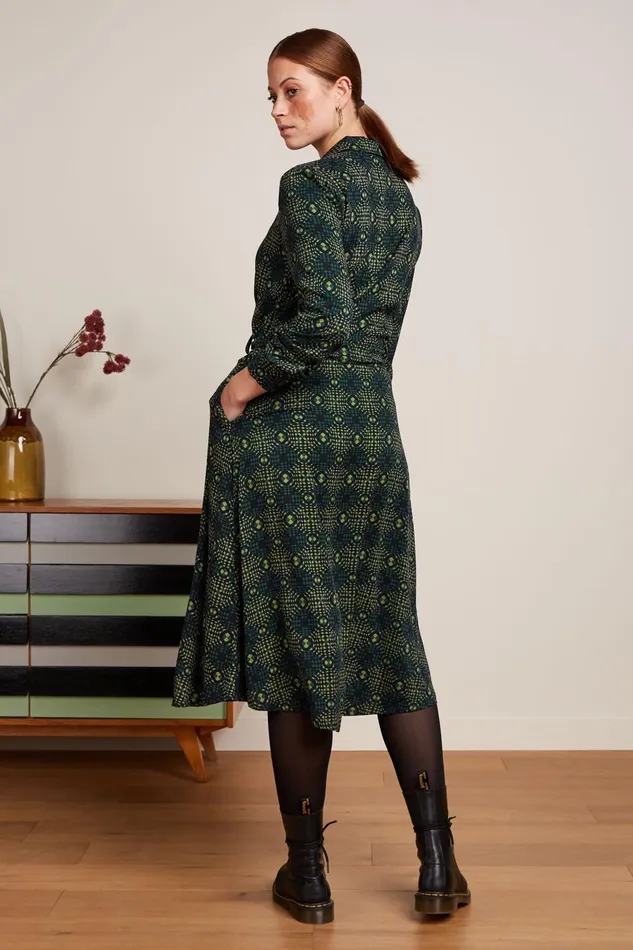 Dresses Women King Louie Sheeva Dress Spiller Dragonfly Green 8211 Spiller