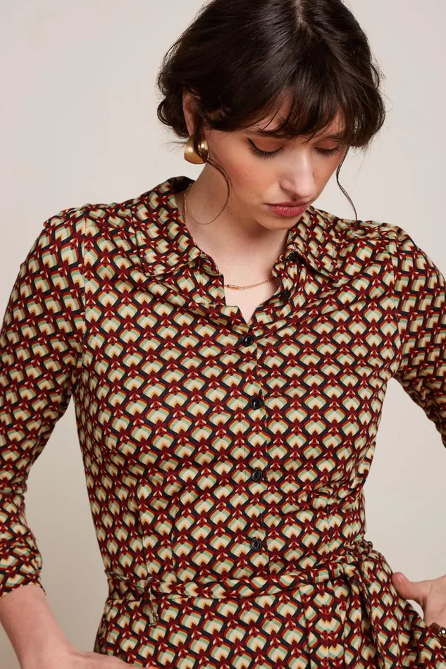 Dresses Women King Louie Sheeva Dress Valet Cabernet Red 8211 Valet