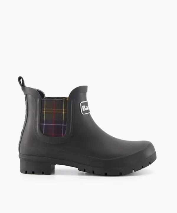 Dune London Ankle Boots Kingham Black Check Trim Ankle Length Wellies Dune London Black 8211 Women Dune London Ankle Boots Kingham Black Check Trim Ankle Length Wellies Dune London Black 8211 Women