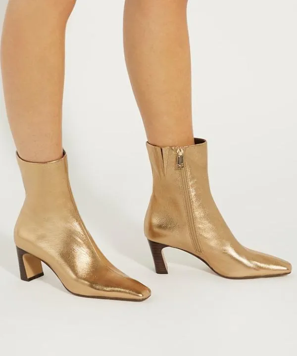 Dune London Ankle Boots Obriele Gold Pointed Toe Heel Ankle Boots Dune London Metallic 8211 Women Dune London Ankle Boots Obriele Gold Pointed Toe Heel Ankle Boots Dune London Metallic 8211 Women