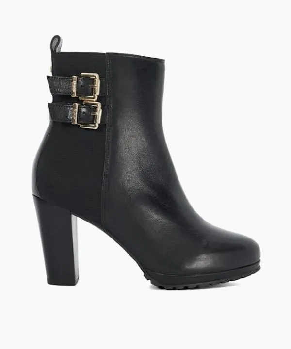 Dune London Ankle Boots Oreanix Black Double Buckle Block Heel Boots Dune London Black 8211 Women Dune London Ankle Boots Oreanix Black Double Buckle Block Heel Boots Dune London Black 8211 Women