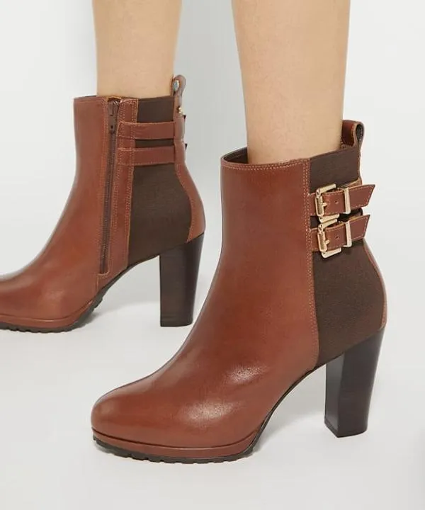 Dune London Ankle Boots Oreanix Tan Double Buckle Block Heel Boots Dune London Brown 8211 Women Dune London Ankle Boots Oreanix Tan Double Buckle Block Heel Boots Dune London Brown 8211 Women