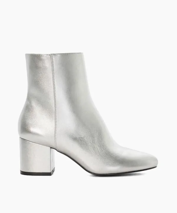 Dune London Ankle Boots Ottack Silver BlockHeeled Ankle Boots Dune London Metallic 8211 Women Dune London Ankle Boots Ottack Silver BlockHeeled Ankle Boots Dune London Metallic 8211 Women