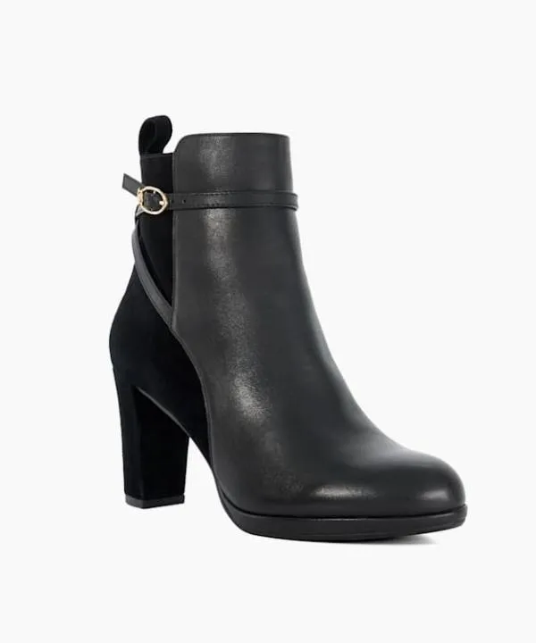 Dune London Ankle Boots Ottara Black Branded Buckle Heeled Ankle Boot Dune London Black 8211 Women Dune London Ankle Boots Ottara Black Branded Buckle Heeled Ankle Boot Dune London Black 8211 Women