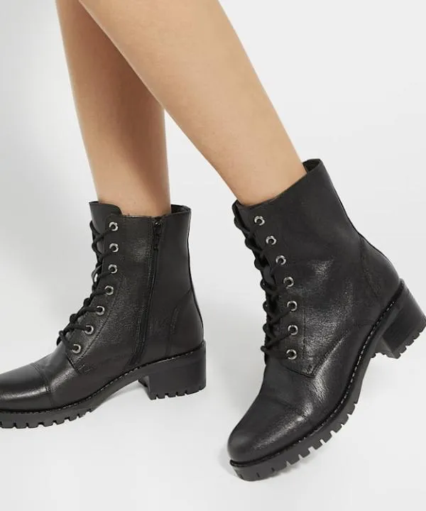 Dune London Ankle Boots Pandore Black Chunky Lace Up Boots Dune London Black 8211 Women Dune London Ankle Boots Pandore Black Chunky Lace Up Boots Dune London Black 8211 Women