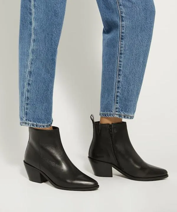 Dune London Ankle Boots Papz Black Western Ankle Boots Dune London Black 8211 Women