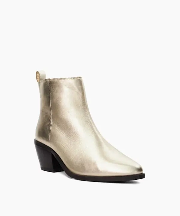 Dune London Ankle Boots Papz Gold Western Ankle Boots Dune London Metallic 8211 Women