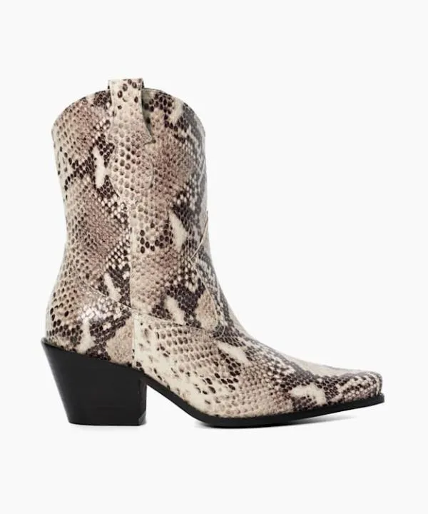 Dune London Ankle Boots Pardner 2 Natural Reptile Leather Western Boots Dune London Neutral 8211 Women Dune London Ankle Boots Pardner 2 Natural Reptile Leather Western Boots Dune London Neutral 8211 Women