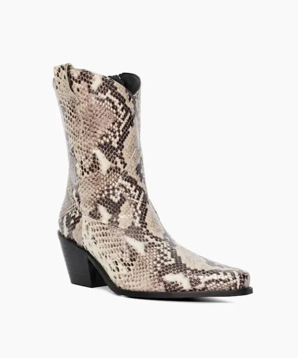 Dune London Ankle Boots Pardner 2 Natural Reptile Leather Western Boots Dune London Neutral 8211 Women Dune London Ankle Boots Pardner 2 Natural Reptile Leather Western Boots Dune London Neutral 8211 Women