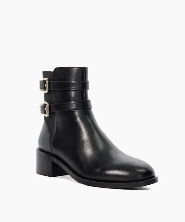 Dune London Ankle Boots Patter Black Leather Double Buckle Block Heel Boots Dune London Black 8211 Women Dune London Ankle Boots Patter Black Leather Double Buckle Block Heel Boots Dune London Black 8211 Women