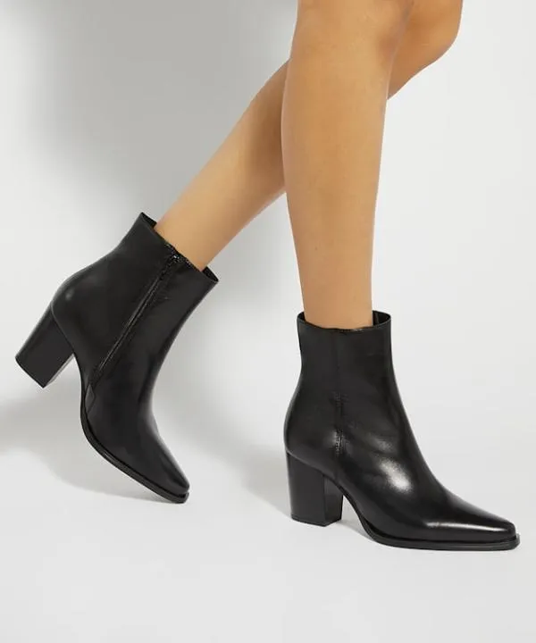 Dune London Ankle Boots Paxten Black Leather Western Ankle Boots Dune London Black 8211 Women Dune London Ankle Boots Paxten Black Leather Western Ankle Boots Dune London Black 8211 Women