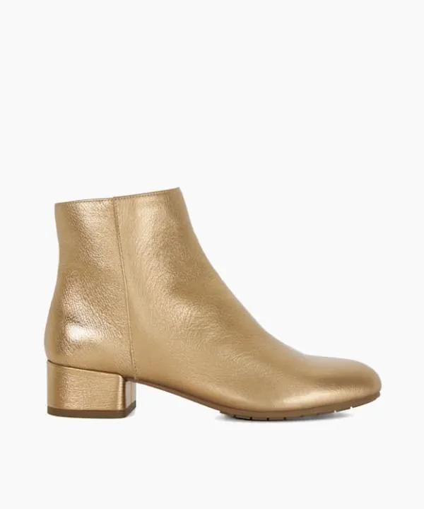 Dune London Ankle Boots Pippie Bronze LowHeel Ankle Boots Dune London Metallic 8211 Women Dune London Ankle Boots Pippie Bronze LowHeel Ankle Boots Dune London Metallic 8211 Women
