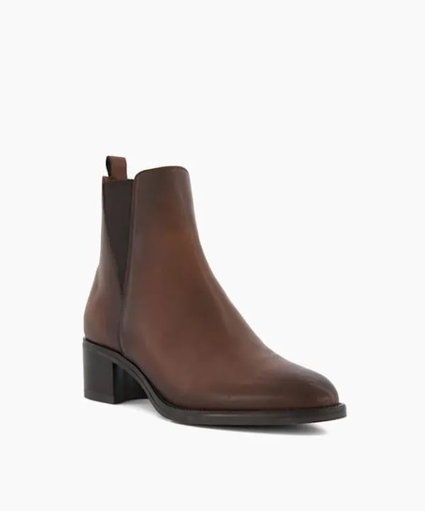 Dune London Ankle Boots Pouring Brown Leather Ankle Boots Dune London Brown 8211 Women