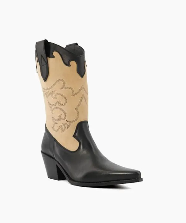 Dune London Ankle Boots Prickly Black Limited Edition Long Western Boots Dune London Black 8211 Women