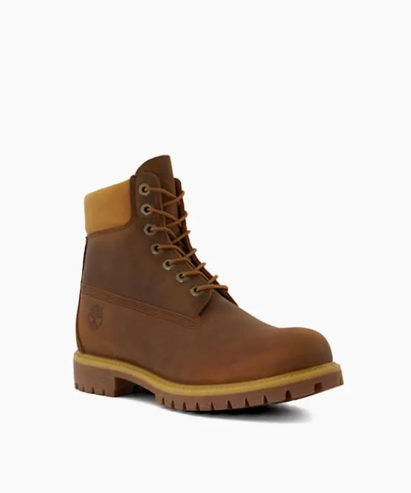 Dune London Casual Boots 6 Inch Premium Brown Leather LaceUp Boots Dune London Brown 8211 Men