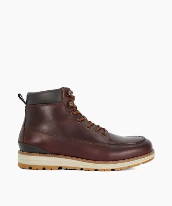 Dune London Casual Boots Cillian Chestnut Leather Wedge Hiker Boots Dune London Brown 8211 Men Dune London Casual Boots Cillian Chestnut Leather Wedge Hiker Boots Dune London Brown 8211 Men