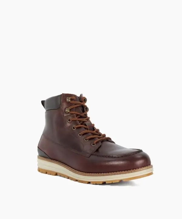 Dune London Casual Boots Cillian Chestnut Leather Wedge Hiker Boots Dune London Brown 8211 Men Dune London Casual Boots Cillian Chestnut Leather Wedge Hiker Boots Dune London Brown 8211 Men