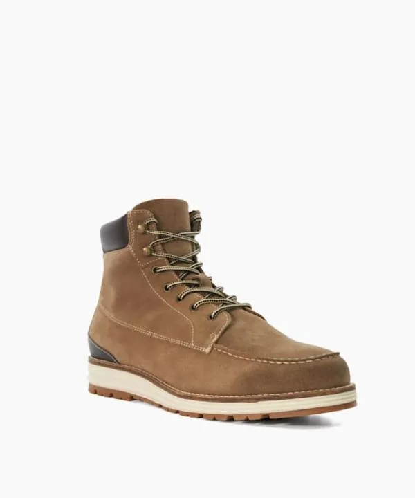 Dune London Casual Boots Cillian Taupe Leather Wedge Hiker Boots Dune London Neutral 8211 Men