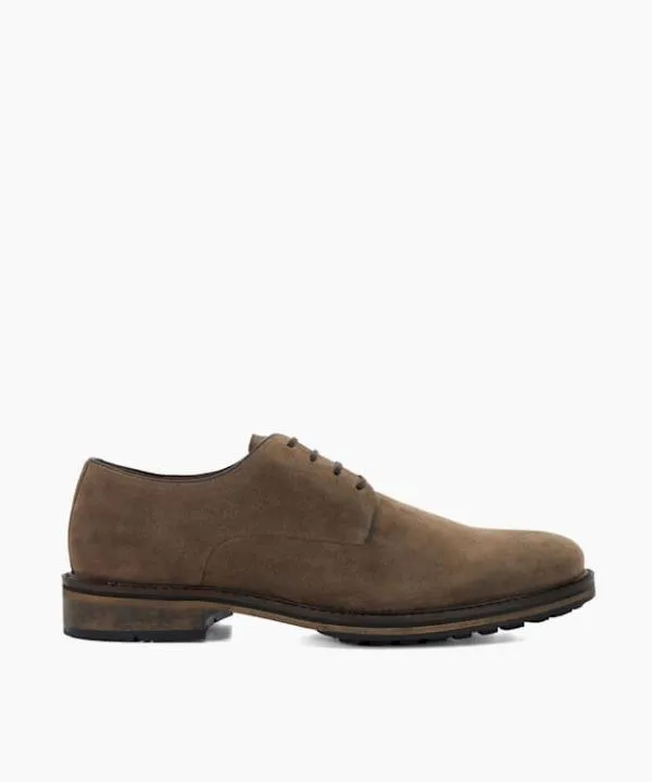 Dune London Casual Shoes Barrett Taupe Round Toe LaceUp Shoes Dune London Neutral 8211 Men