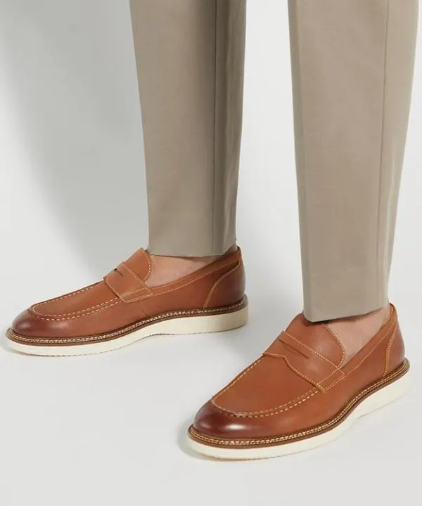 Dune London Casual Shoes Blacklock Tan Rubber Sole Penny Trim Loafers Dune London Brown 8211 Men Dune London Casual Shoes Blacklock Tan Rubber Sole Penny Trim Loafers Dune London Brown 8211 Men