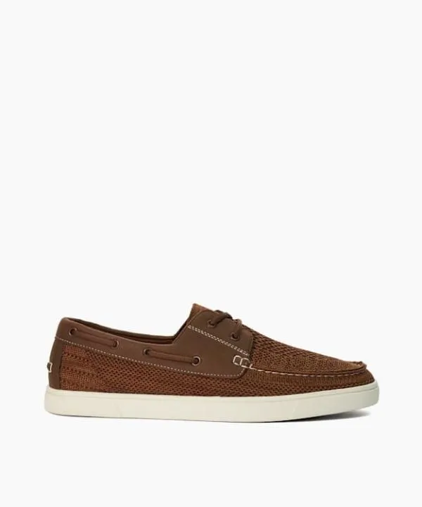 Dune London Casual Shoes Blaizerss Tan Knitted Boat Shoes Dune London Brown 8211 Men