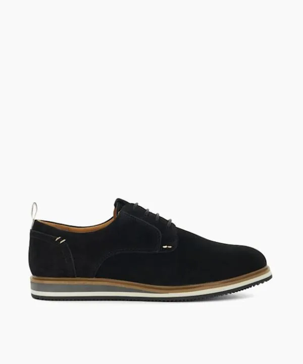 Dune London Casual Shoes Blaksley Black Wide Fit Hybrid LaceUps Dune London Black 8211 Men