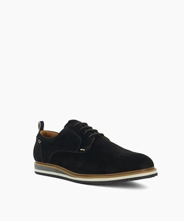 Dune London Casual Shoes Blaksley Black Wide Fit Hybrid LaceUps Dune London Black 8211 Men